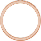 10K Gold Round Natural Diamond Channel-Set Anniversary Band – 5/8 CTW - Rose Gold - view 2