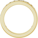 10K Gold Square Natural Diamond Channel-Set Anniversary Band – 9/10 CTW - Yellow Gold - view 2