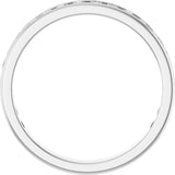 14K Gold Round Lab-Grown Diamond Channel-Set Anniversary Band – 2.25 mm Stones - White Gold - view 2