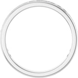 14K Gold Round Natural Diamond Channel-Set Anniversary Band – 1.5 mm Stones - White Gold - view 2