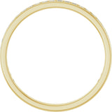 10K Gold Square Lab-Grown Diamond Channel-Set Anniversary Band – 1.75x1.75 mm Stones - Yellow Gold - view 2