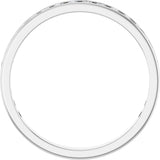14K Gold Round Natural Diamond Channel-Set Anniversary Band – 2.5 mm Stones - White Gold - view 2