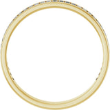 14K Gold Straight Baguette Natural Diamond Channel-Set Anniversary Band – 3x1.5 mm Stones (1 3/8–1 1/2 CTW) - Yellow Gold - view 2
