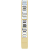 14K Gold Straight Baguette Lab-Grown Diamond Channel-Set Anniversary Band – 3x1.5 mm Stones (1 3/8–1 1/2 CTW) - Yellow Gold - view 4