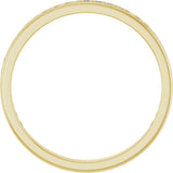 14K Gold Square Lab-Grown Diamond Channel-Set Anniversary Band – 1.5x1.5 mm Stones - Yellow Gold - view 2
