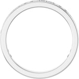 14K Gold Square Natural Diamond Channel-Set Anniversary Band – 2.25x2.25 mm Stones - White Gold - view 2