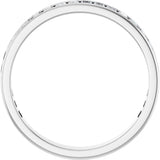 14K Gold Straight Baguette Lab-Grown Diamond Channel-Set Anniversary Band – 3x2 mm Stones - White Gold - view 2