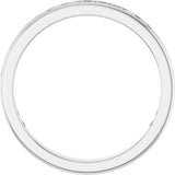 14K Gold Square Lab-Grown Diamond Channel-Set Anniversary Band – 1.75x1.75 mm Stones - White Gold - view 2