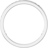 14K Gold Square Natural Diamond Channel-Set Anniversary Band – 2.25x2.25 mm Stones - White Gold - view 2