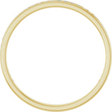14K Gold Square Lab-Grown Diamond Channel-Set Anniversary Band – 1.5x1.5 mm Stones (3/4 CTW) - Yellow Gold - view 2