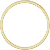 14K Gold Square Natural Diamond Channel-Set Anniversary Band – 1.5x1.5 mm Stones (3/4 CTW) - Yellow Gold - view 2