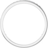 14K Gold Square Lab-Grown Diamond Channel-Set Anniversary Band – 2x2 mm Stones - White Gold - view 2