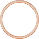 14K Gold Square Lab-Grown Diamond Channel-Set Anniversary Band – 1.75x1.75 mm Stones - Rose Gold - view 2
