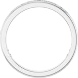 14K Gold Square Lab-Grown Diamond Channel-Set Anniversary Band – 1.5x1.5 mm Stones - White Gold - view 2