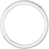 14K Gold Square Lab-Grown Diamond Channel-Set Anniversary Band – 1.5x1.5 mm Stones - White Gold - view 2