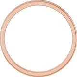14K Gold Square Lab-Grown Diamond Channel-Set Anniversary Band – 1.5x1.5 mm Stones (3/4 CTW) - Rose Gold - view 2