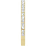 14K Gold Square Natural Diamond Channel-Set Anniversary Band – 2.25x2.25 mm Stones (2 CTW) - Yellow Gold - view 4