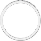 14K Gold Round Natural Diamond Channel-Set Anniversary Band – 2.5 mm Stones - White Gold - view 2