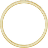 14K Gold Square Lab-Grown Diamond Channel-Set Anniversary Band – 1.5x1.5 mm Stones (3/4 CTW) - Yellow Gold - view 2
