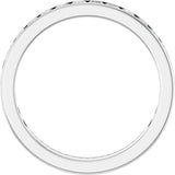 14K Gold Square Natural Diamond Channel-Set Anniversary Band – 2.5x2.5 mm Stones - White Gold - view 2