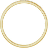 14K Gold Square Natural Diamond Channel-Set Anniversary Band – 1.75x1.75 mm Stones (1 1/5–1 1/4 CTW) - Yellow Gold - view 2