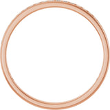 14K Gold Square Lab-Grown Diamond Channel-Set Anniversary Band – 1.75x1.75 mm Stones (1 1/5–1 1/4 CTW) - Rose Gold - view 2