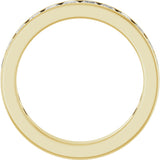 10K Gold Square Natural Diamond Channel-Set Anniversary Band – 2 1/4 CTW - Yellow Gold - view 2
