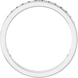 14K Gold Square Lab-Grown Diamond Channel-Set Anniversary Band – 2.5x2.5 mm Stones (2 1/3–2 3/8 CTW) - White Gold - view 2
