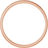 14K Gold Square Natural Diamond Channel-Set Anniversary Band – 1.75x1.75 mm Stones (1 1/5–1 1/4 CTW) - Rose Gold - view 2