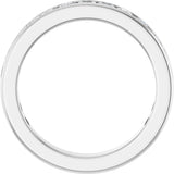 14K Gold Square Lab-Grown Diamond Channel-Set Anniversary Band – 2.25x2.25 mm Stones - White Gold - view 2