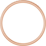 14K Gold Square Lab-Grown Diamond Channel-Set Anniversary Band – 1.5x1.5 mm Stones (3/4 CTW) - Rose Gold - view 2