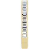 14K Gold Straight Baguette Natural Diamond Channel-Set Anniversary Band – 3x2 mm Stones (2 3/8 CTW) - Yellow Gold - view 4