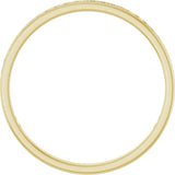 14K Gold Square Lab-Grown Diamond Channel-Set Anniversary Band – 1.5x1.5 mm Stones (3/4 CTW) - Yellow Gold - view 2