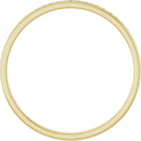 14K Gold Square Natural Diamond Channel-Set Anniversary Band – 1.5x1.5 mm Stones (3/4 CTW) - Yellow Gold - view 2