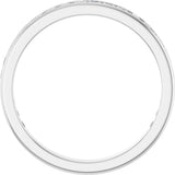 14K Gold Square Lab-Grown Diamond Channel-Set Anniversary Band – 1.75x1.75 mm Stones - White Gold - view 2