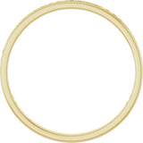 14K Gold Square Natural Diamond Channel-Set Anniversary Band – 1.5x1.5 mm Stones (3/4 CTW) - Yellow Gold - view 2