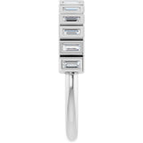 10K Gold Straight Baguette Natural Diamond Bezel-Set Anniversary Band – 1/4–5/8 CTW - White Gold - view 4