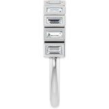 Platinum Straight Baguette Lab-Grown Diamond Bezel-Set Anniversary Band – 1/3–9/10 CTW - view 4