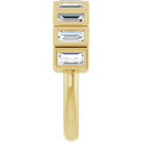 10K Gold Straight Baguette Lab-Grown Diamond Bezel-Set Anniversary Band – 9/10 CTW - Yellow Gold - view 4