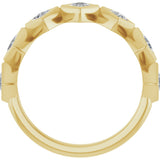 14K Gold Square Lab-Grown Diamond Bezel-Set Anniversary Band – 1/10–5/8 CTW - Yellow Gold - view 2