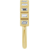 14K Gold Straight Baguette Lab-Grown Diamond Bezel-Set Anniversary Band – 1/3–9/10 CTW - Yellow Gold - view 4