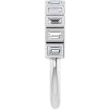 10K Gold Straight Baguette Lab-Grown Diamond Bezel-Set Anniversary Band – 1/4–7/8 CTW - White Gold - view 4