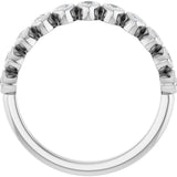 Platinum Marquise Lab-Grown Diamond Bezel-Set Anniversary Band – 3/8–5/8 CTW - view 2