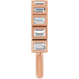 10K Gold Straight Baguette Lab-Grown Diamond Bezel-Set Anniversary Band – 9/10 CTW - Rose Gold - view 4
