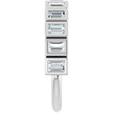 10K Gold Straight Baguette Natural Diamond Bezel-Set Anniversary Band – 3/4–1 CTW - White Gold - view 4