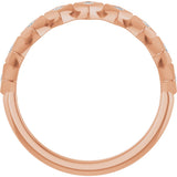 10K Gold Square Lab-Grown Diamond Bezel-Set Anniversary Band – 1/8–5/8 CTW - Rose Gold - view 2