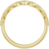 14K Gold Square Lab-Grown Diamond Bezel-Set Anniversary Band – 1/10–5/8 CTW - Yellow Gold - view 2