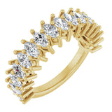 14K Gold Marquise Natural Diamond Anniversary Band – 1 1/3–2 5/8 CTW - Yellow Gold
