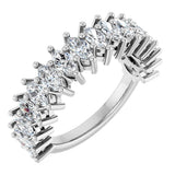 Platinum Marquise Natural Diamond Anniversary Band – 1 1/3–2 5/8 CTW