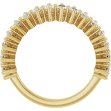 14K Gold Marquise Lab-Grown Diamond Anniversary Band – 1 1/5–2 5/8 CTW - Yellow Gold - view 2